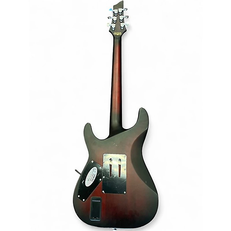 Used Schecter Guitar Research C1 Floyd Rose Platinum Crimson Red Burst Solid Body Electric Guitar