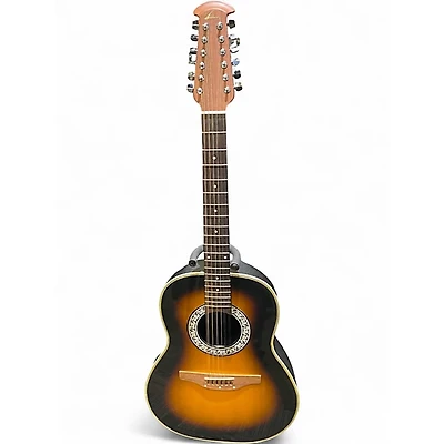Vintage 1986 Ovation CC-65 Sunburst Acoustic Guitar