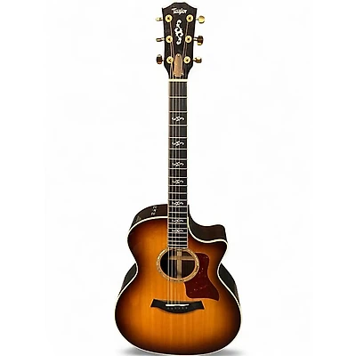 Used Taylor Custom 414ce Sunburst Acoustic Electric Guitar