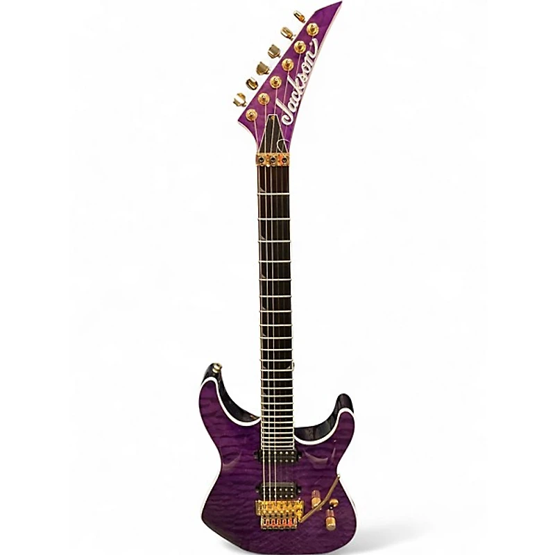 Used Jackson SL2Q Pro Series Soloist Purple Solid Body Electric Guitar