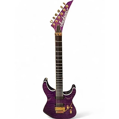 Used Jackson SL2Q Pro Series Soloist Purple Solid Body Electric Guitar