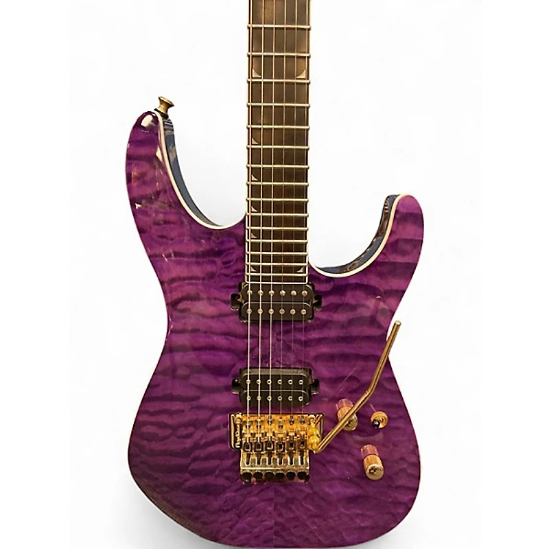 Used Jackson SL2Q Pro Series Soloist Purple Solid Body Electric Guitar