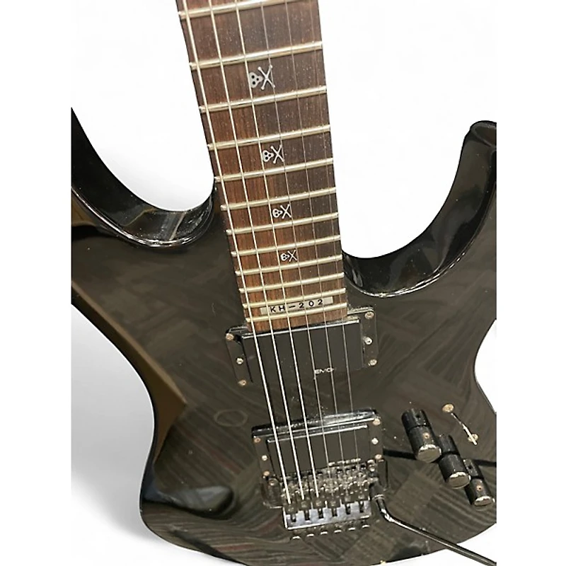 Used ESP LTD KH202 Kirk Hammett Signature Black Solid Body Electric Guitar