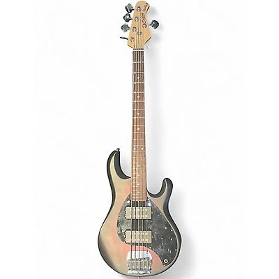 Used Sterling by Music Man Sting ray 5 Dark Cherry Burst Electric Bass Guitar