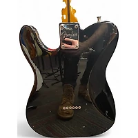 Used Fender Modern Player Telecaster Plus Black Solid Body Electric Guitar