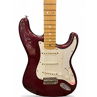 Used Fender Standard Stratocaster Metallic Red Solid Body Electric Guitar