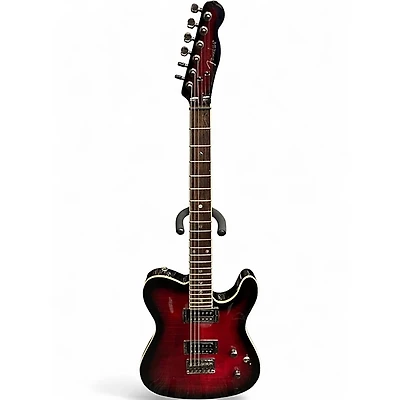 Used Fender Special Edition Custom Telecaster FMT HH Crimson Red Burst Solid Body Electric Guitar