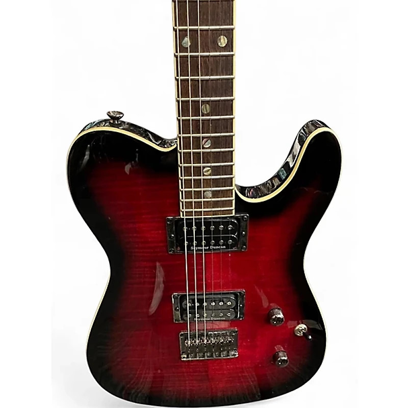 Used Fender Special Edition Custom Telecaster FMT HH Crimson Red Burst Solid Body Electric Guitar