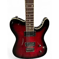 Used Fender Special Edition Custom Telecaster FMT HH Crimson Red Burst Solid Body Electric Guitar