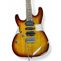 Used Harley Benton FUSION III AMBER BURST Hollow Body Electric Guitar