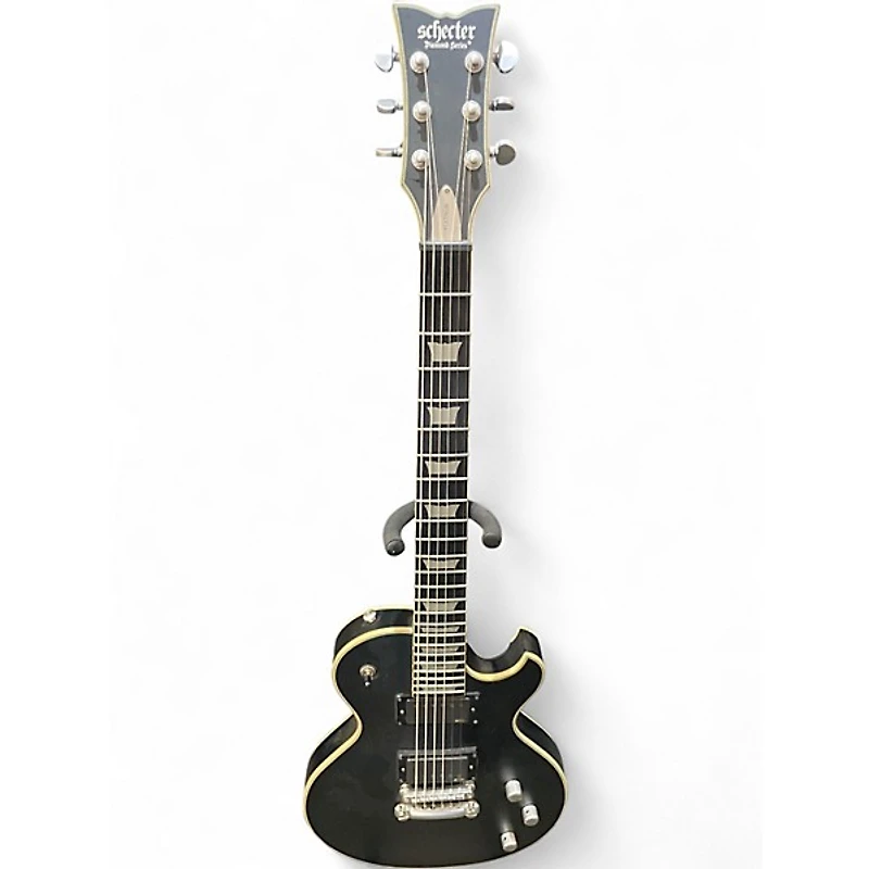 Used Schecter Guitar Research SOLO II PLATINUM Satin Black Solid Body Electric Guitar