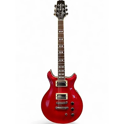 Vintage 1997 Hamer Studio Custom GATC Transparent Red Solid Body Electric Guitar
