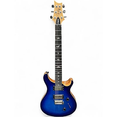 Used PRS SE Custom 24 Trans Blue Solid Body Electric Guitar