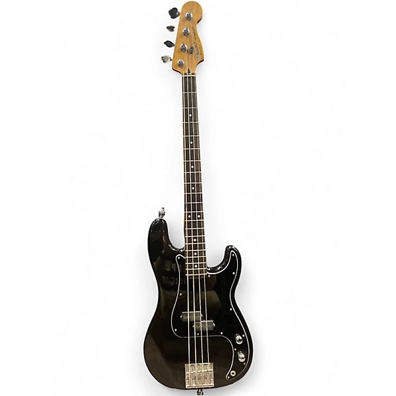 Used Fender Standard Precision Bass Black Electric Bass Guitar