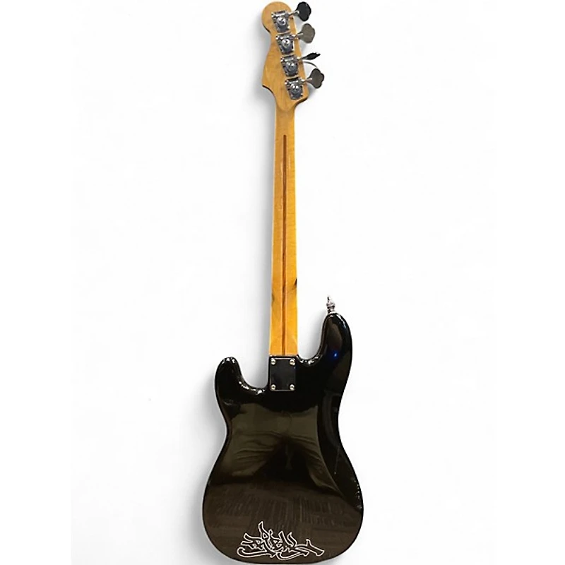 Used Fender Standard Precision Bass Black Electric Bass Guitar