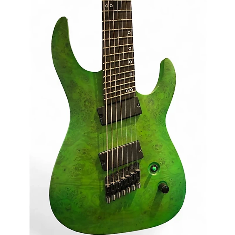 Used Legator Ninja Performance 7 Floyd Rose Apple Green Solid Body Electric Guitar