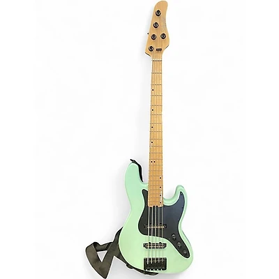 Used Schecter Guitar Research J5 Sea Foam Green Electric Bass Guitar