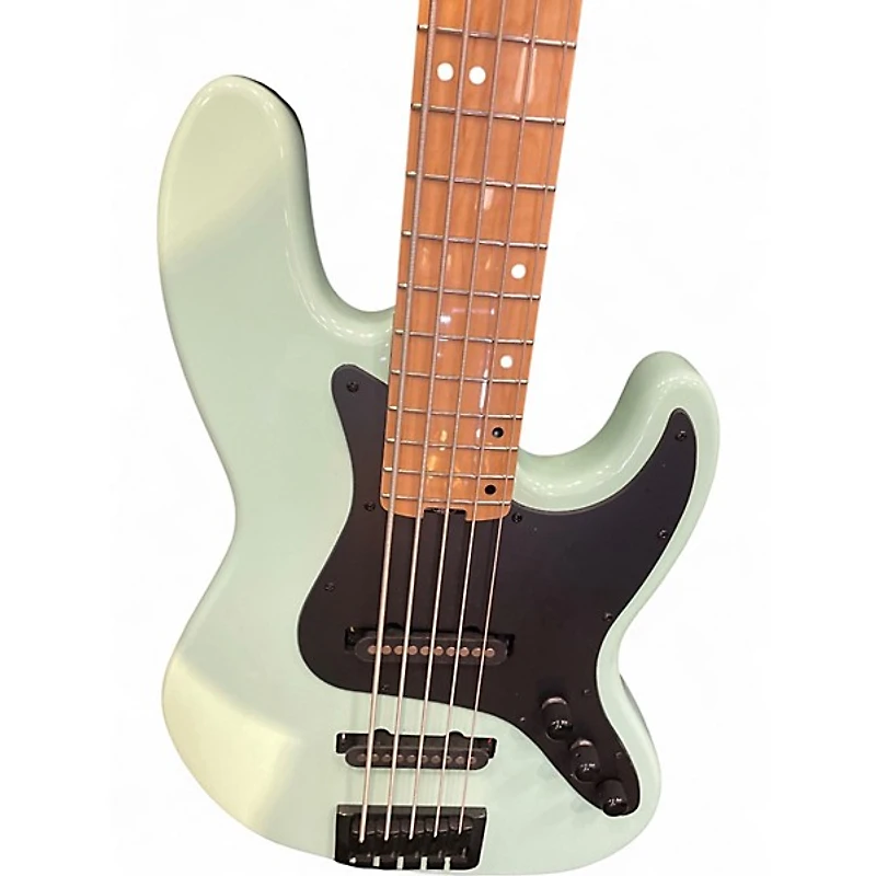 Used Schecter Guitar Research J5 Sea Foam Green Electric Bass Guitar