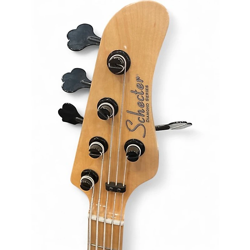 Used Schecter Guitar Research J5 Sea Foam Green Electric Bass Guitar