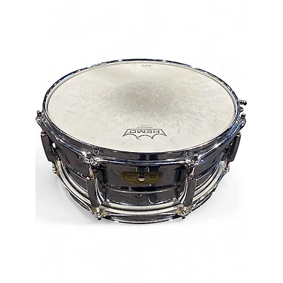 Used Pearl 13X6 Sensitone Snare CUSTOM ALLOY STEEL SILVER Drum