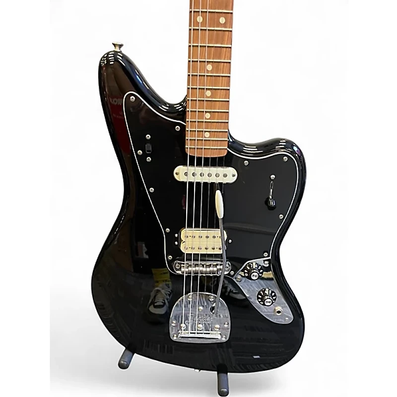 Used 2019 Fender Player Jaguar Black Solid Body Electric Guitar