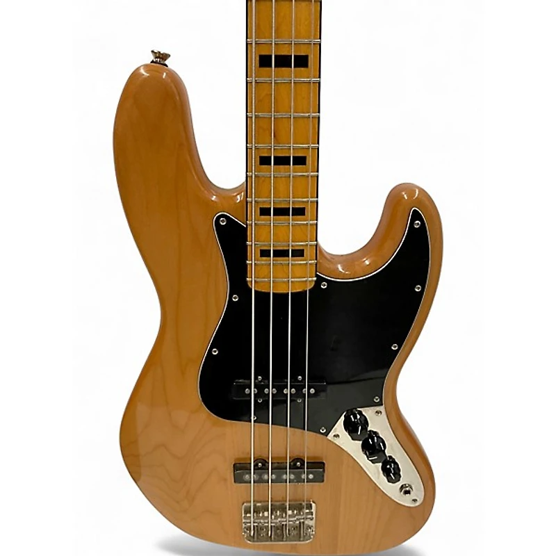 Used Squier Classic Vibe 70s Jazz Bass Natural Electric Bass Guitar