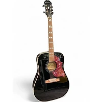 Used Epiphone Hummingbird Pro Black Acoustic Electric Guitar