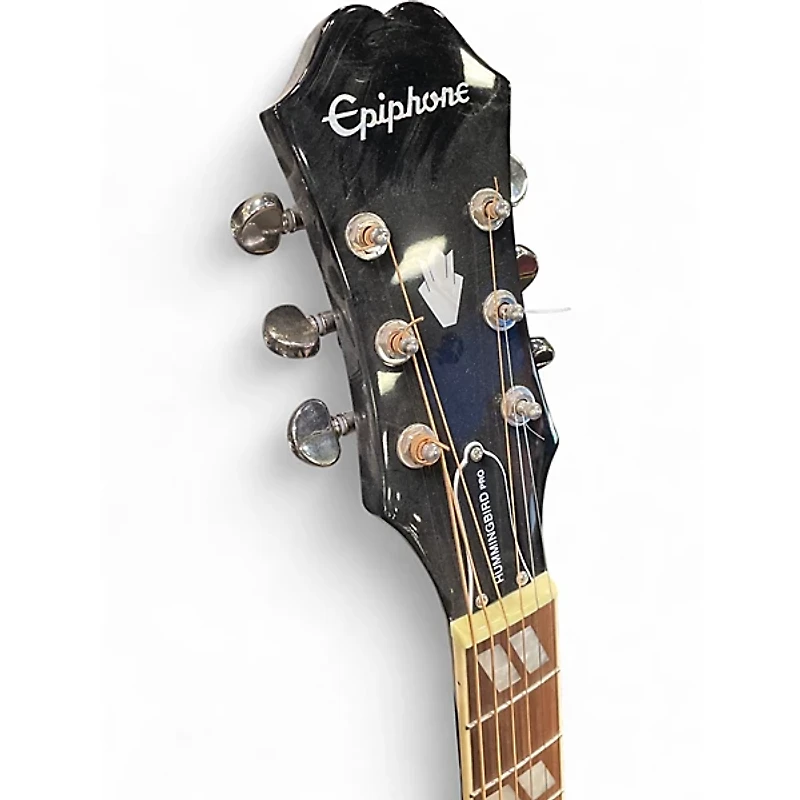 Used Epiphone Hummingbird Pro Black Acoustic Electric Guitar