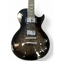 Used Epiphone Les Paul Custom Bats in Flight Transparent Ebony Burst Solid Body Electric Guitar
