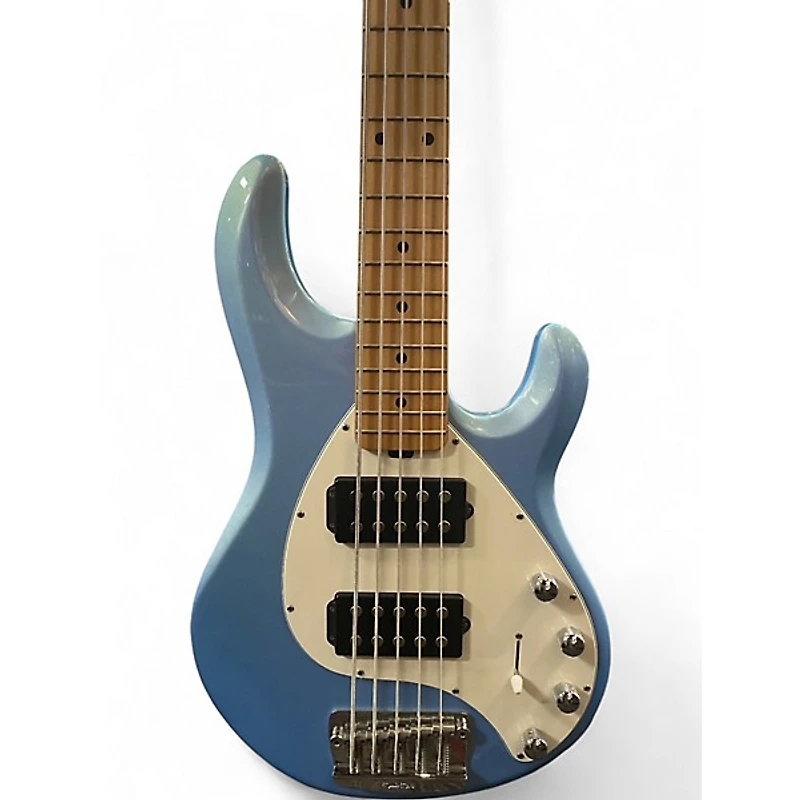 Used Ernie Ball Music Man STINGRAY 5 HH Blue Sapphire Electric Bass Guitar
