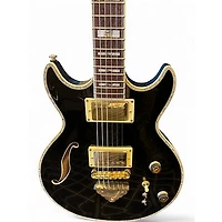 Used Ibanez AR520H Black Hollow Body Electric Guitar