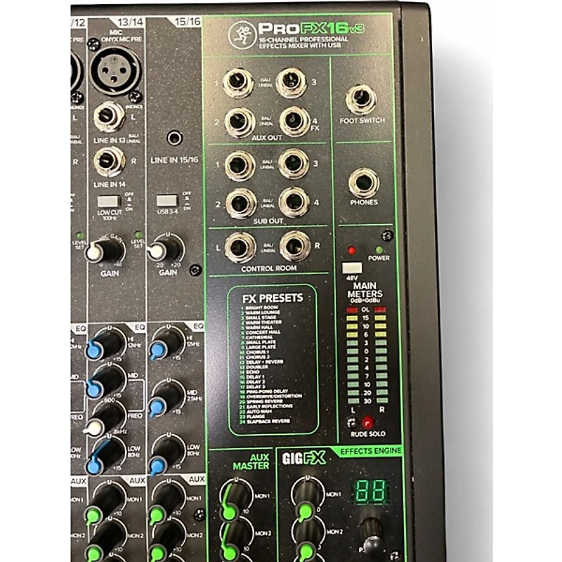 Used Mackie PROFX16V3 Unpowered Mixer