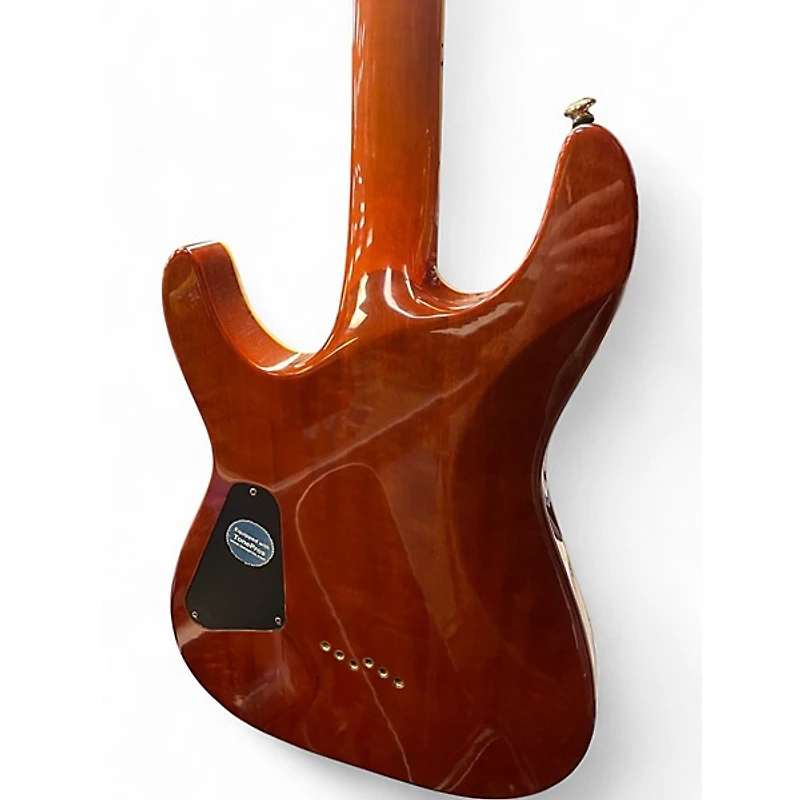 Used Schecter Guitar Research C-1 ELITE Caramel Burst Solid Body Electric Guitar
