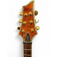 Used Schecter Guitar Research C-1 ELITE Caramel Burst Solid Body Electric Guitar