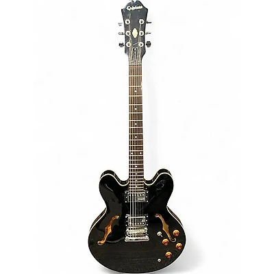 Used Epiphone Dot Ebony Hollow Body Electric Guitar