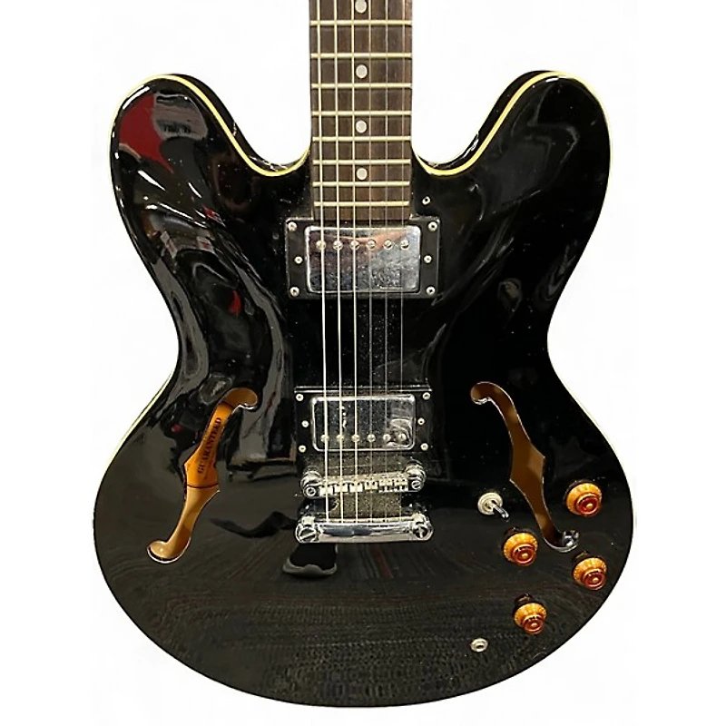 Used Epiphone Dot Ebony Hollow Body Electric Guitar