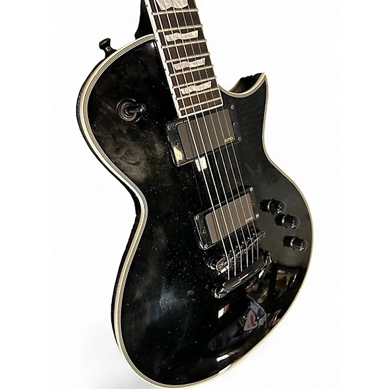 Used ESP LTD EC100T CTM Black Solid Body Electric Guitar