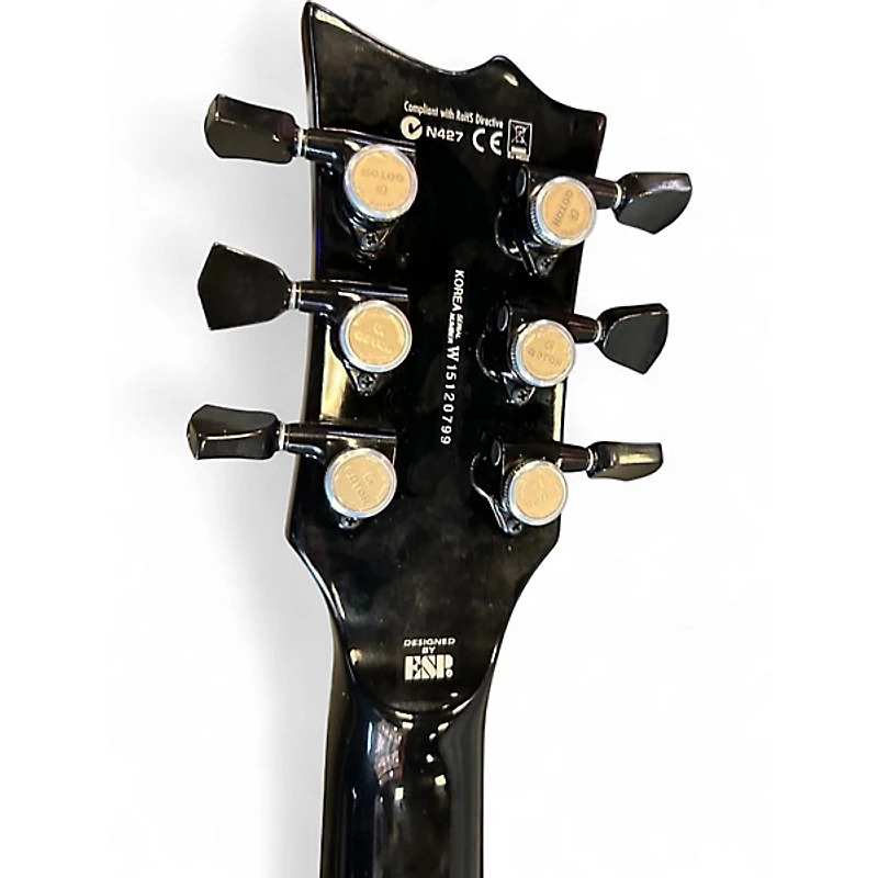 Used ESP LTD EC100T CTM Black Solid Body Electric Guitar