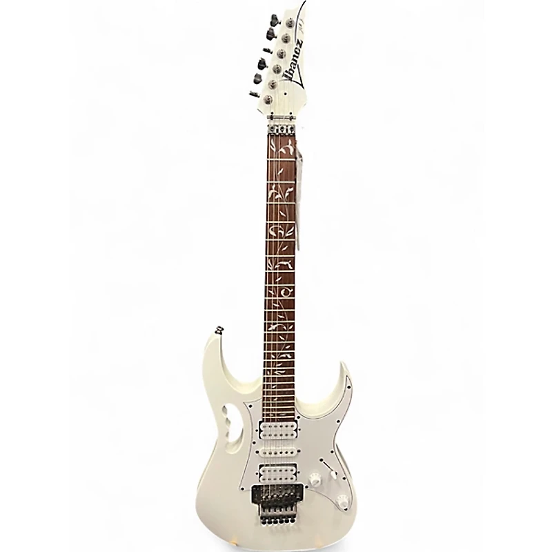 Used Ibanez JEMJR Alpine White Solid Body Electric Guitar
