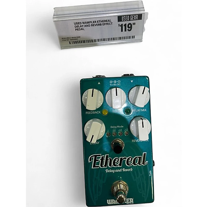 Used Wampler Ethereal Delay and Reverb Effect Pedal