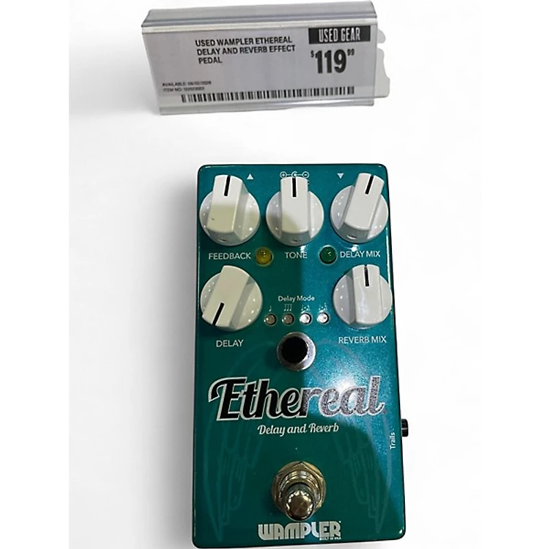 Used Wampler Ethereal Delay and Reverb Effect Pedal