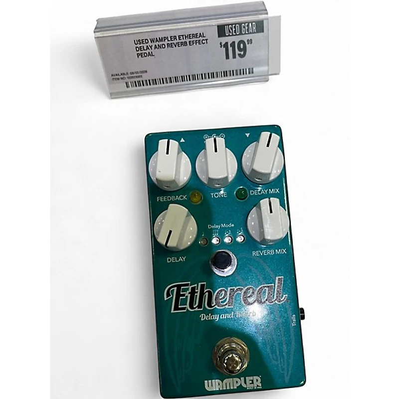 Used Wampler Ethereal Delay and Reverb Effect Pedal