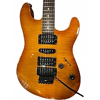 Used Schecter Guitar Research DIAMOND SERIES S-1 Trans Amber Solid Body Electric Guitar