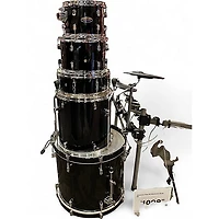 Used Pearl 5 Piece Decade Maple Black Drum Kit