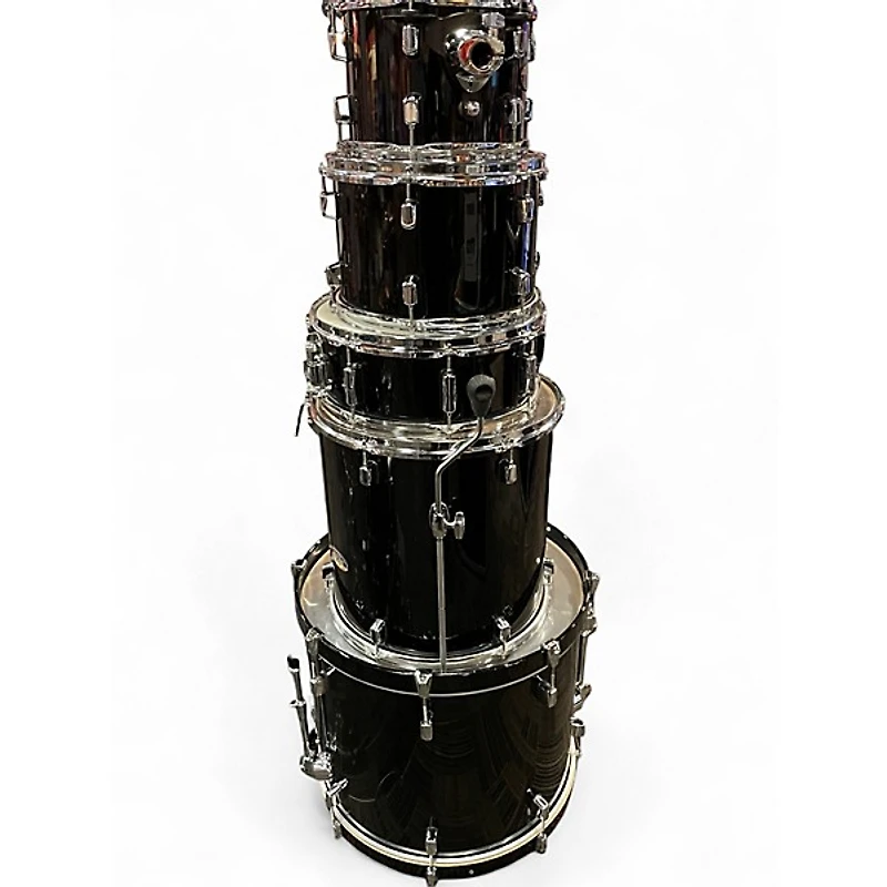 Used Pearl 5 Piece Decade Maple Black Drum Kit