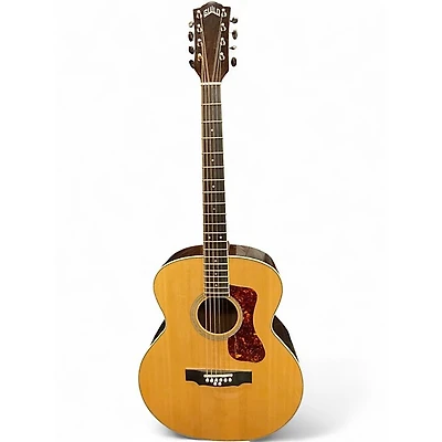 Used Guild BT-258E Deluxe Westerly Collection 8-String Baritone Natural Acoustic Electric Guitar