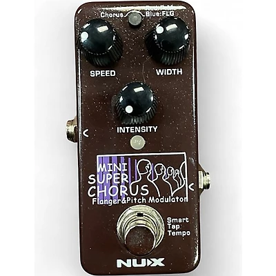 Used NUX MINI SUPER CHORUS FLANGER AND PITCH MODULATION Effect Pedal