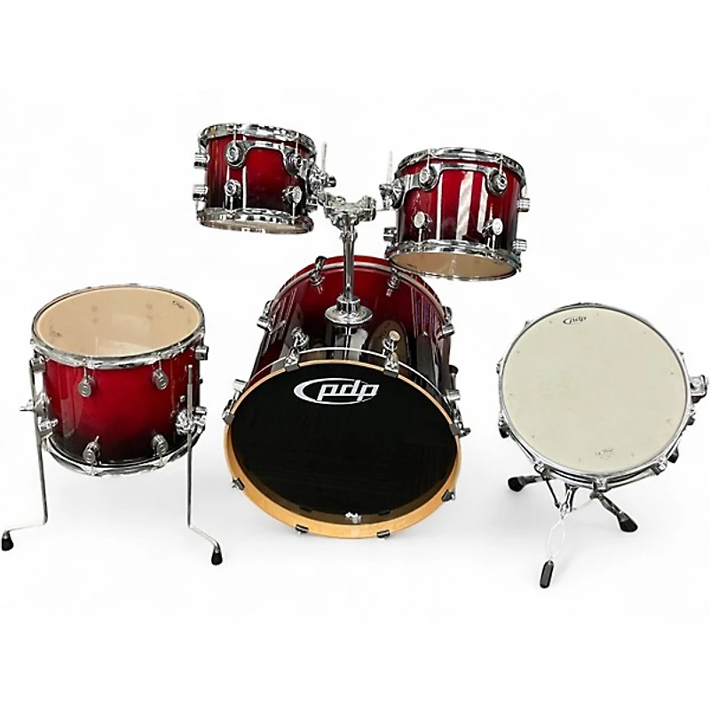 Used PDP by DW 5 Piece M5 Maple series Red Drum Kit
