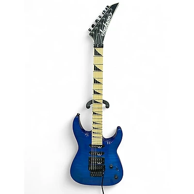 Used Jackson JS32 Dinky Trans Blue Solid Body Electric Guitar