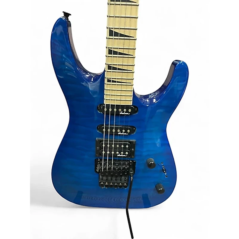 Used Jackson JS32 Dinky Trans Blue Solid Body Electric Guitar